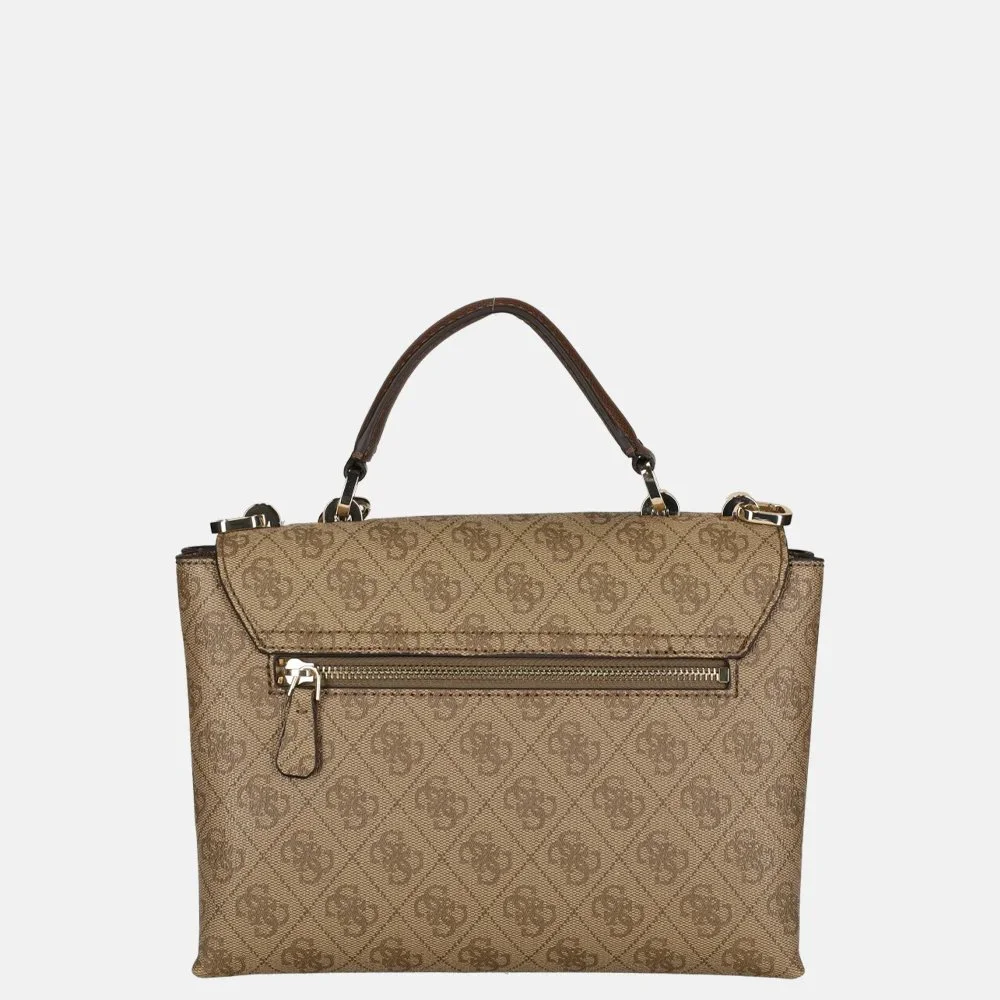 Guess Eco Craig handtas latte logo brown